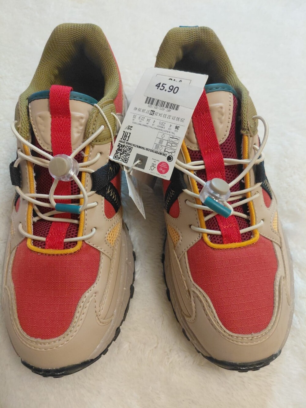 Zara Women's Multicolor Chunky Sneakers Size 4 New With Tags